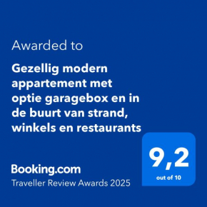 Gezellig modern appartement met optie garagebox en in de buurt van strand, winkels en restaurants